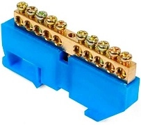 Шины нулевые и заземления на изоляторах