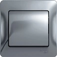 Розетки, выключатели, аксессуары цвет алюминий GLOSSA Schneider Electric