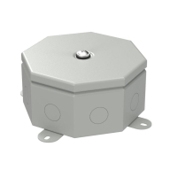 Коробка металлическая Октагон серая 130х130х63 (9 шт/кор) | 70-0100-7035 | Промрукав