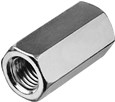 Гайки DIN6334 соединительные оцинкованные Tech-KREP
